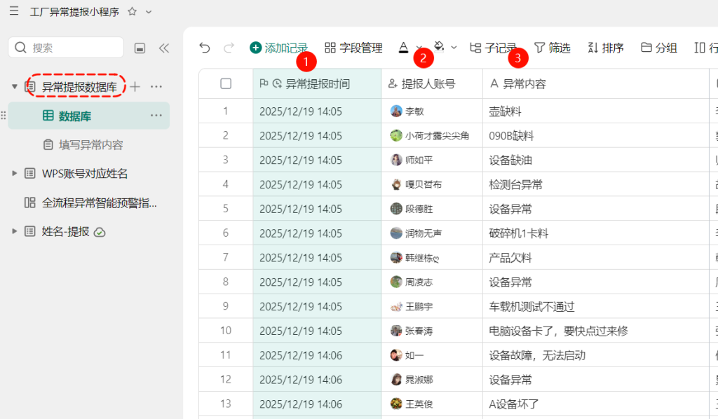 工厂停产3小时才发现?WPS 365 解锁异常提报小程序,秒级传讯、责任可追,杜绝损失