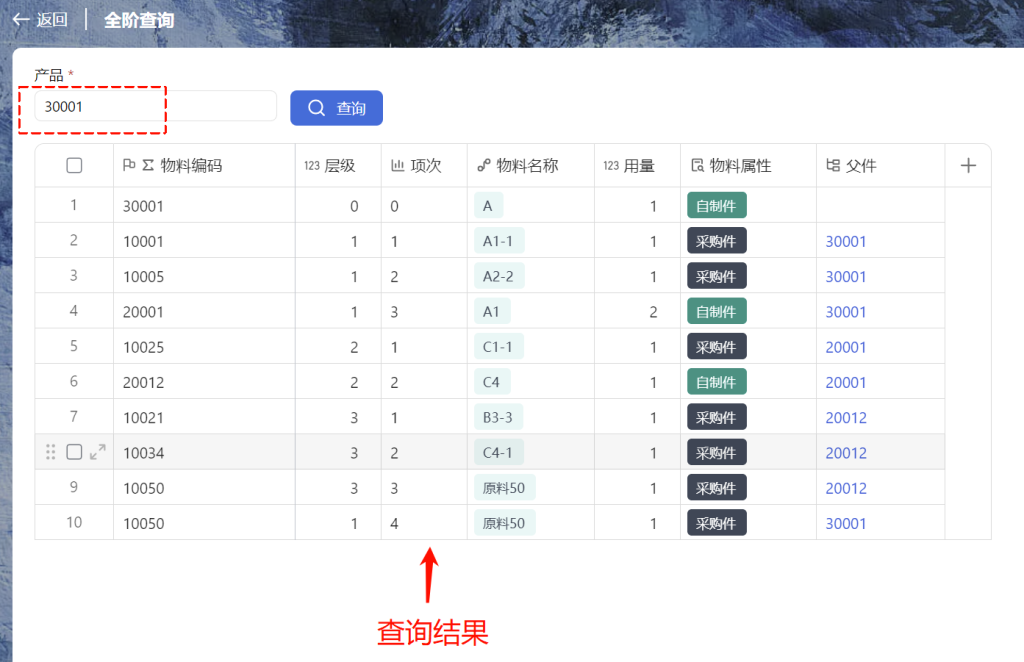 第6天:用多维表格“手搓”一个简易ERP(BOM查询篇)