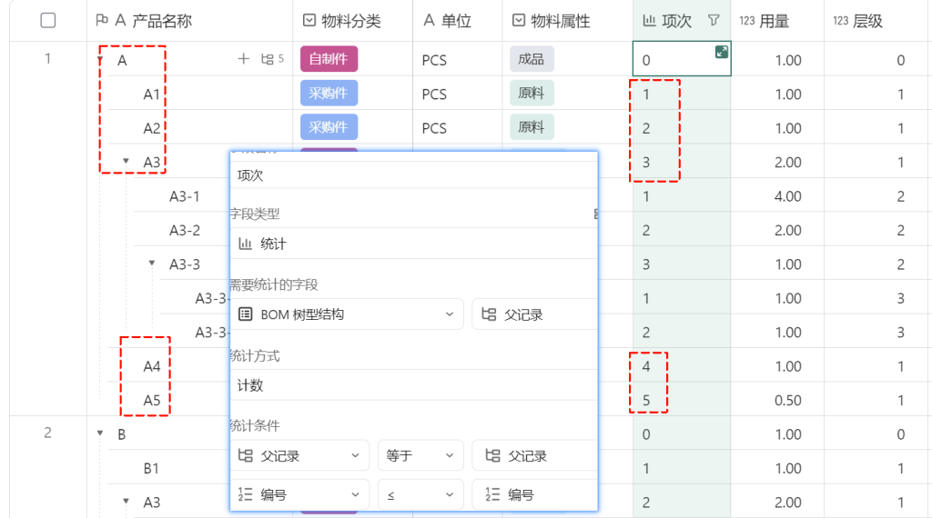 第2天:用多维表格“手搓”一个简易ERP(父子型BOM篇)