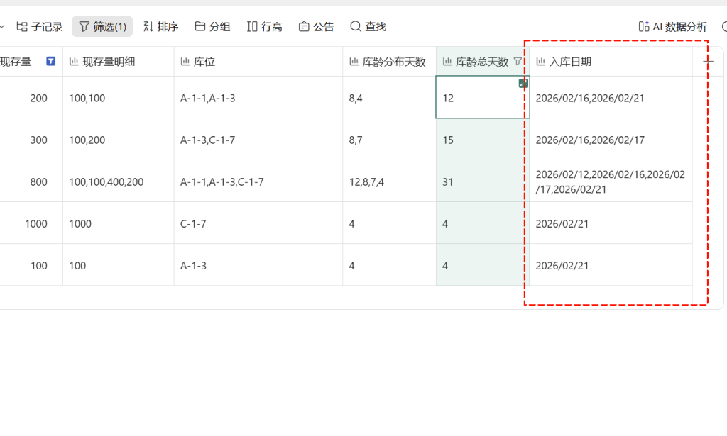 第37天:用多维表格“手搓”一个简易ERP(预计库龄与智能汇总分析篇)