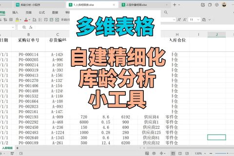 多维表格：自建精细化库龄分析小工具 - 5