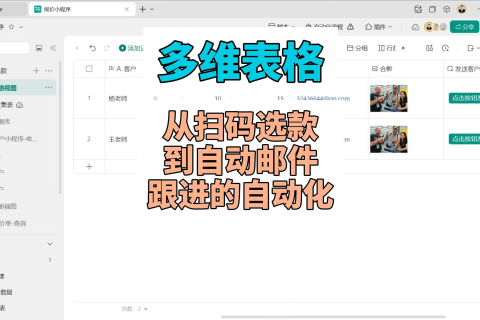 多维表格助力广交会：从扫码选款到自动邮件跟进的自动化