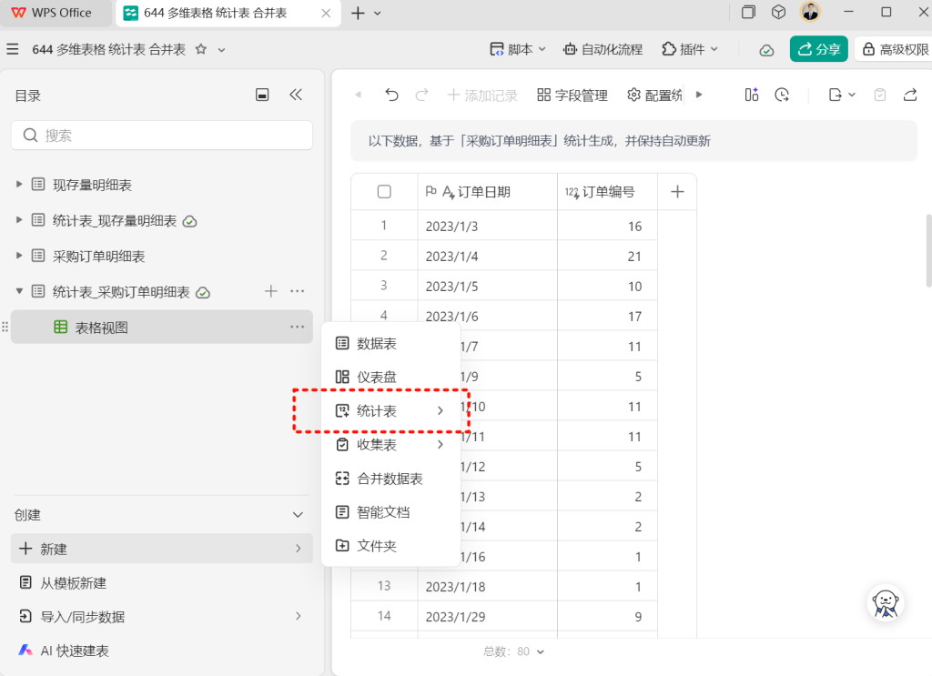告别繁琐函数:多维表格统计表开启统计新时代
