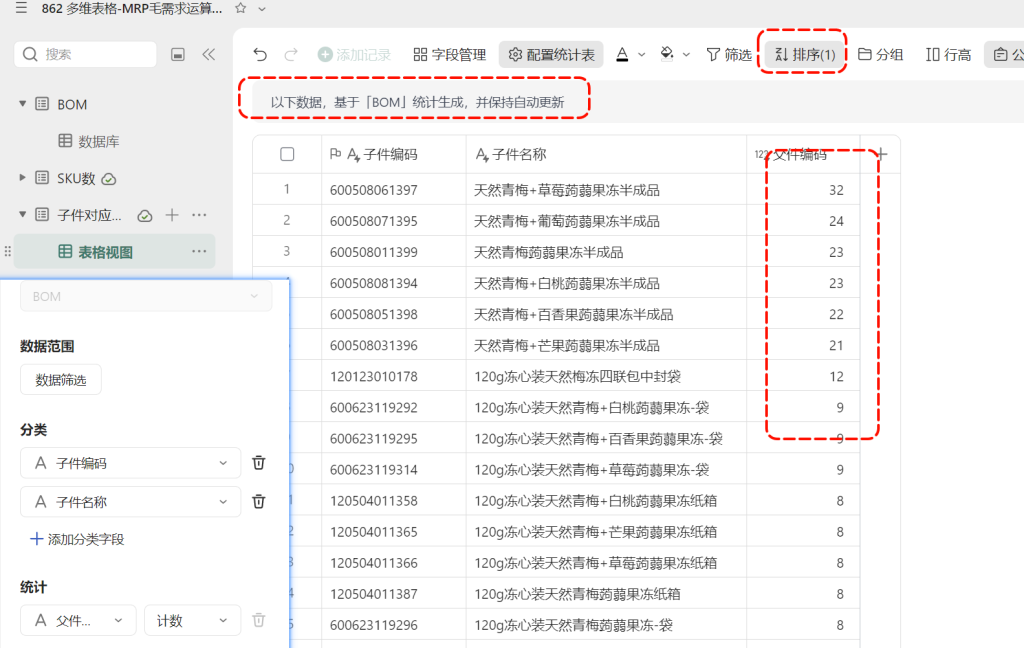 从BOM到齐套：基于多维表格构建轻量级MRP程序 - 1