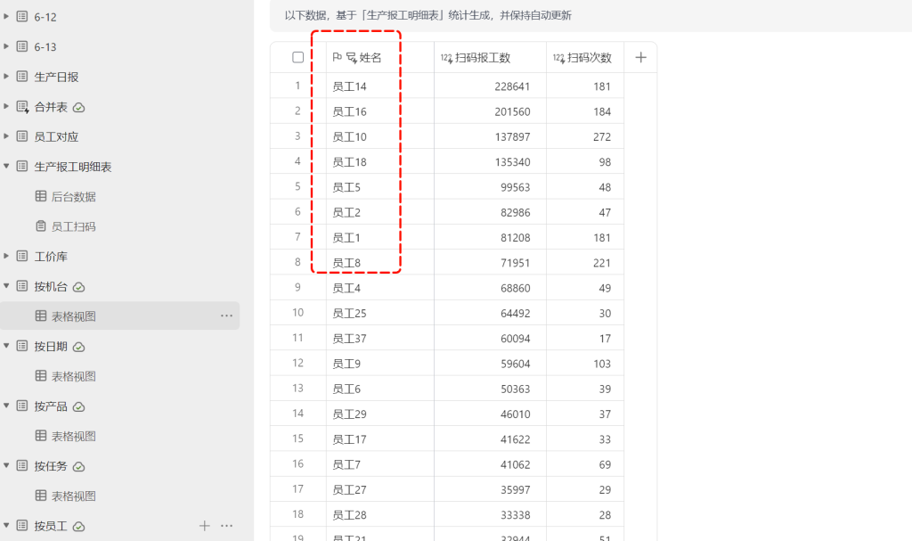 无需MES先上阵!巧用多维表格构建注塑车间报工小程序-6