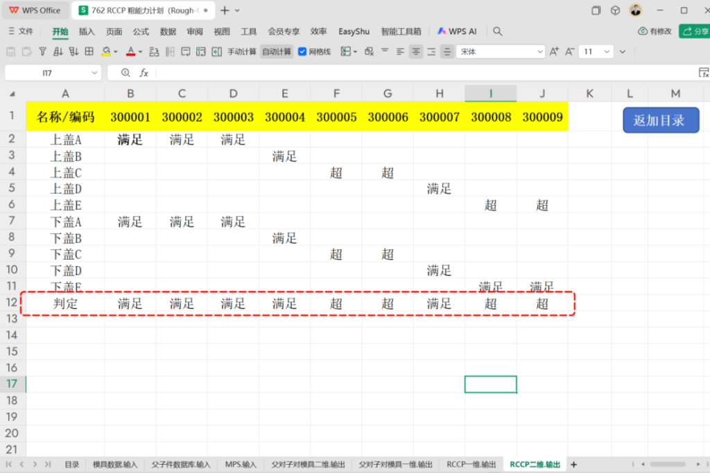 RCCP 粗能力计划(Rough-Cut Capacity Planning)
