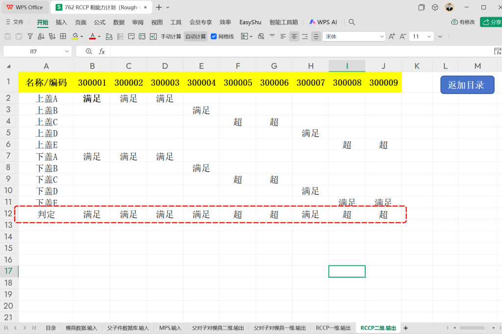 RCCP 粗能力计划(Rough-Cut Capacity Planning)