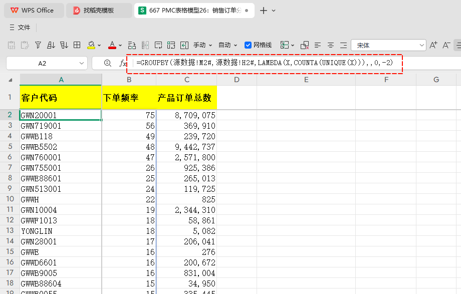 PMC表格模型26:销售订单分析 - 3