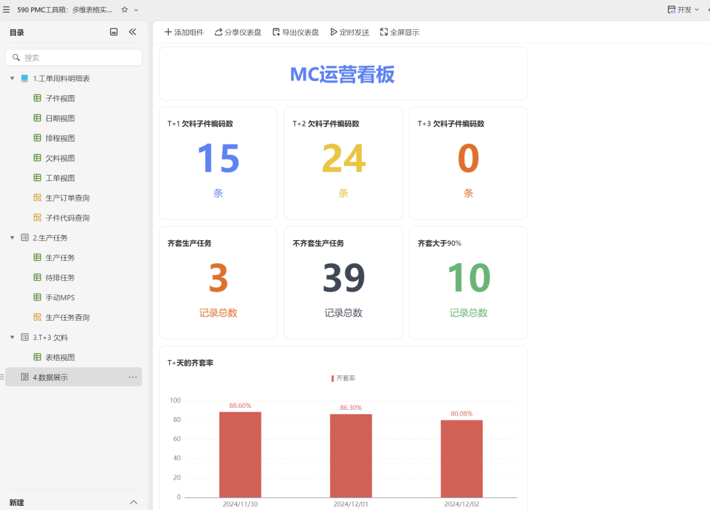 PMC工具箱:多维表格实战:打造全自动物料欠料小程序 - 6