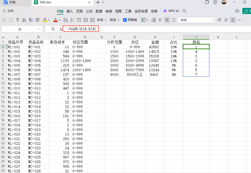 告别繁琐!动态数组公式让库存金额分析变得如此简单