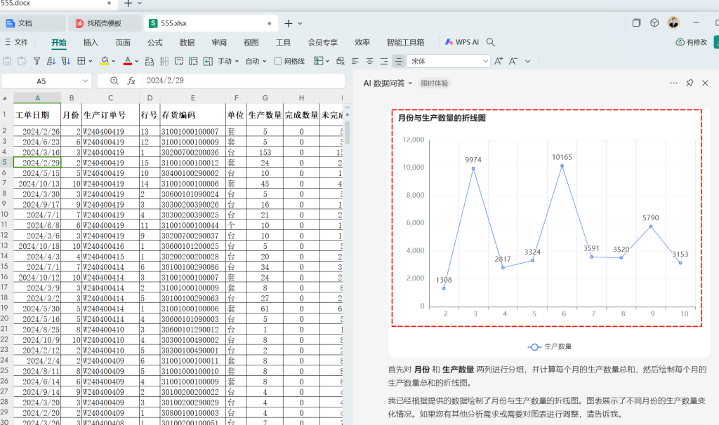 AI赋能职场新人:小王如何运用WPS智能AI完成数据分析任务
