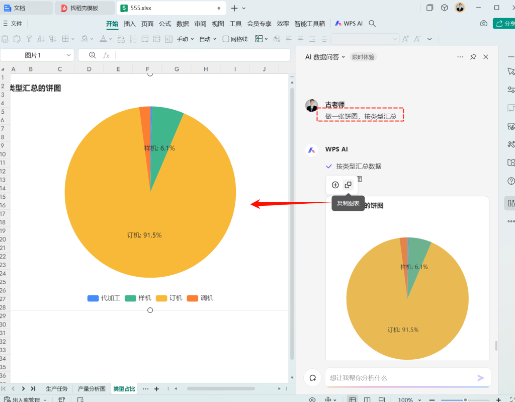 AI赋能职场新人:小王如何运用WPS智能AI完成数据分析任务