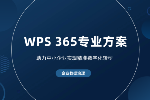 中小企业数据治理难？WPS 365专业解决方案推荐
