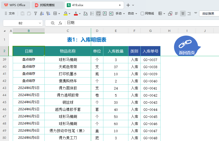 WPS表格打造高效库存管理:小型工厂仓储优化实战
