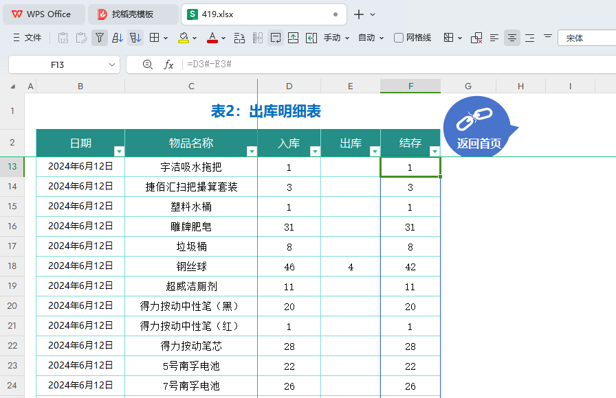WPS表格打造高效库存管理:小型工厂仓储优化实战