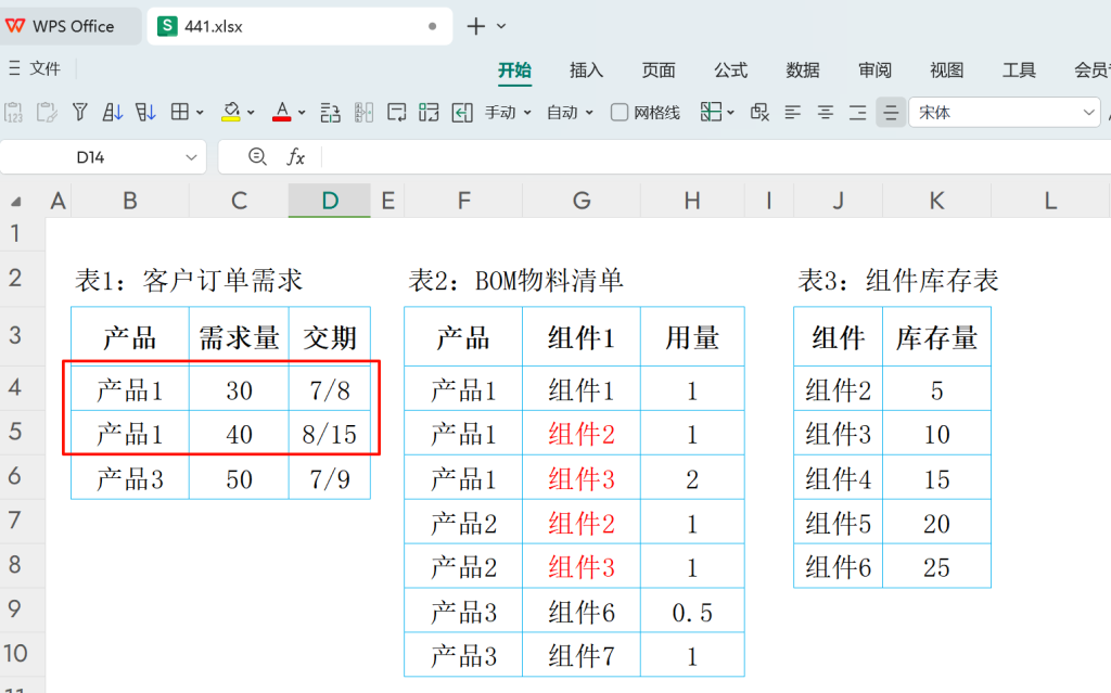 多产品的精细化排程:按日计算欠料,决胜供应链!