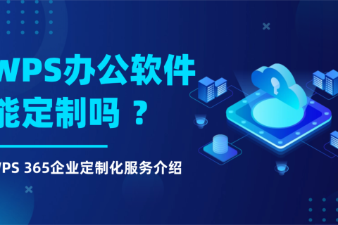 WPS办公软件能定制吗？WPS365企业定制化服务介绍