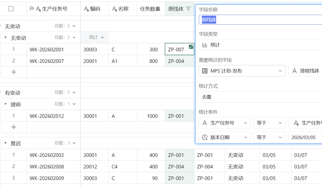 🚀 第45天:用多维表格“手搓”一个简易ERP(计划变更智能分析篇)