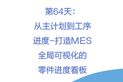 🚀 第64天：从主计划到工序进度——打造全局可视化的零件进度看板