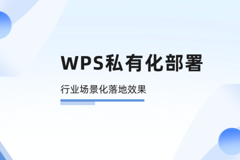 信胜优WPS私有化部署服务，让智能办公协作平台落地业务场景